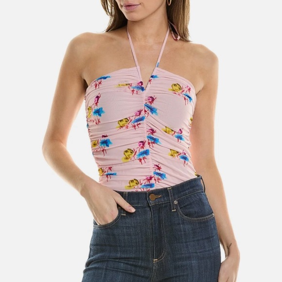 GANNI MESH PRINT TOP SIZE 38 NEW WITH TAGS - Picture 2 of 11